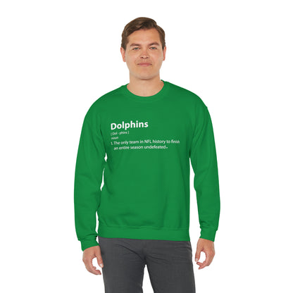 Dolphins definition Crewneck Sweatshirt