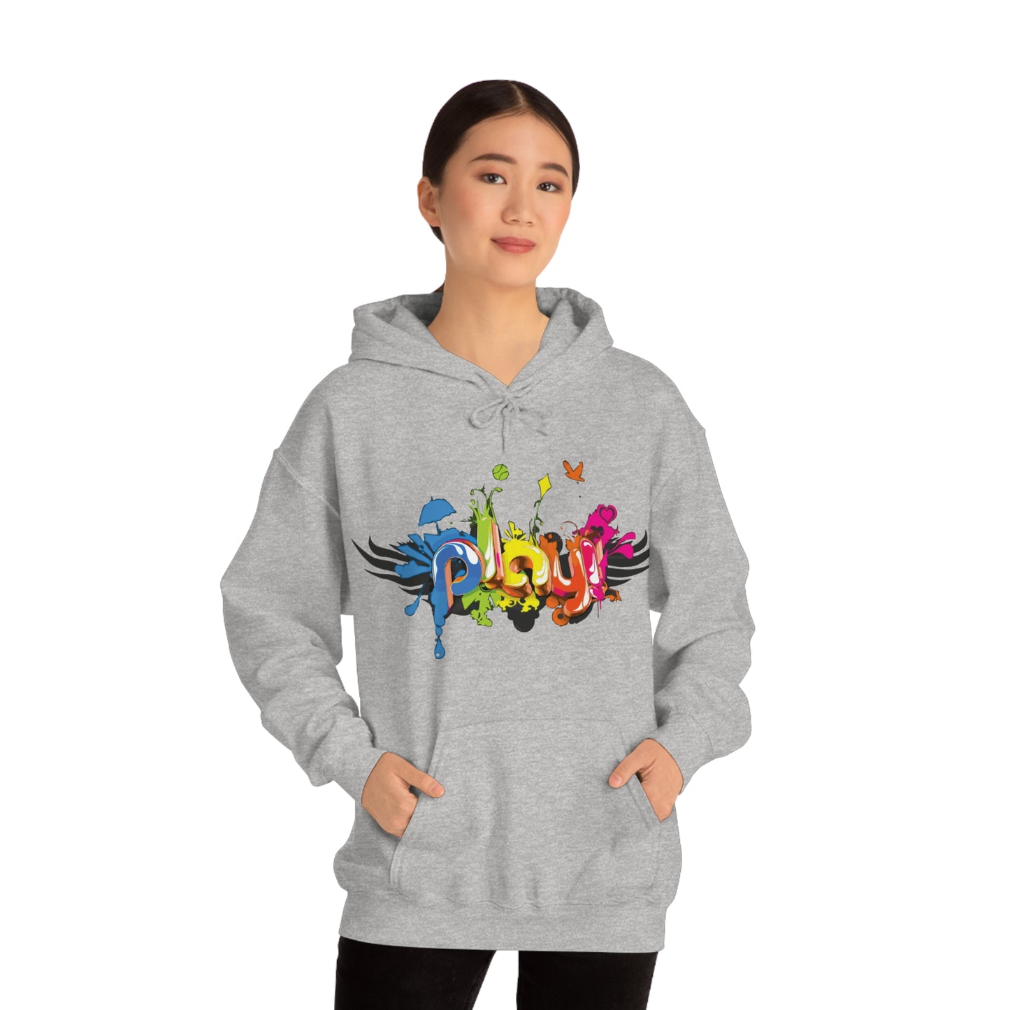 Play colorful graffiti Hoodie