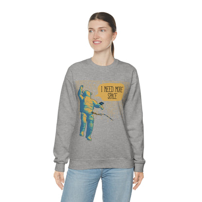 I need more_Space Crewneck Sweatshirt