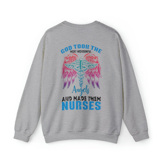 God wonderful angels are nurses Crewneck Sweatshirt