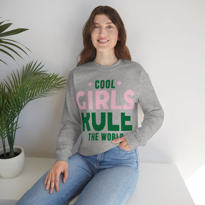 girls rule Crewneck Sweatshirt