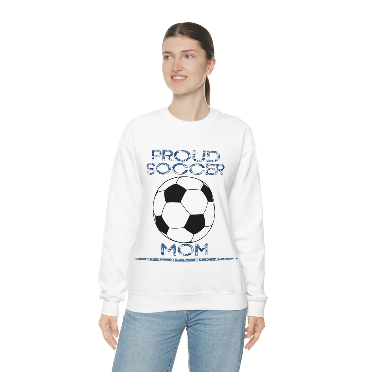 Proud-Soccer mom Crewneck Sweatshirt