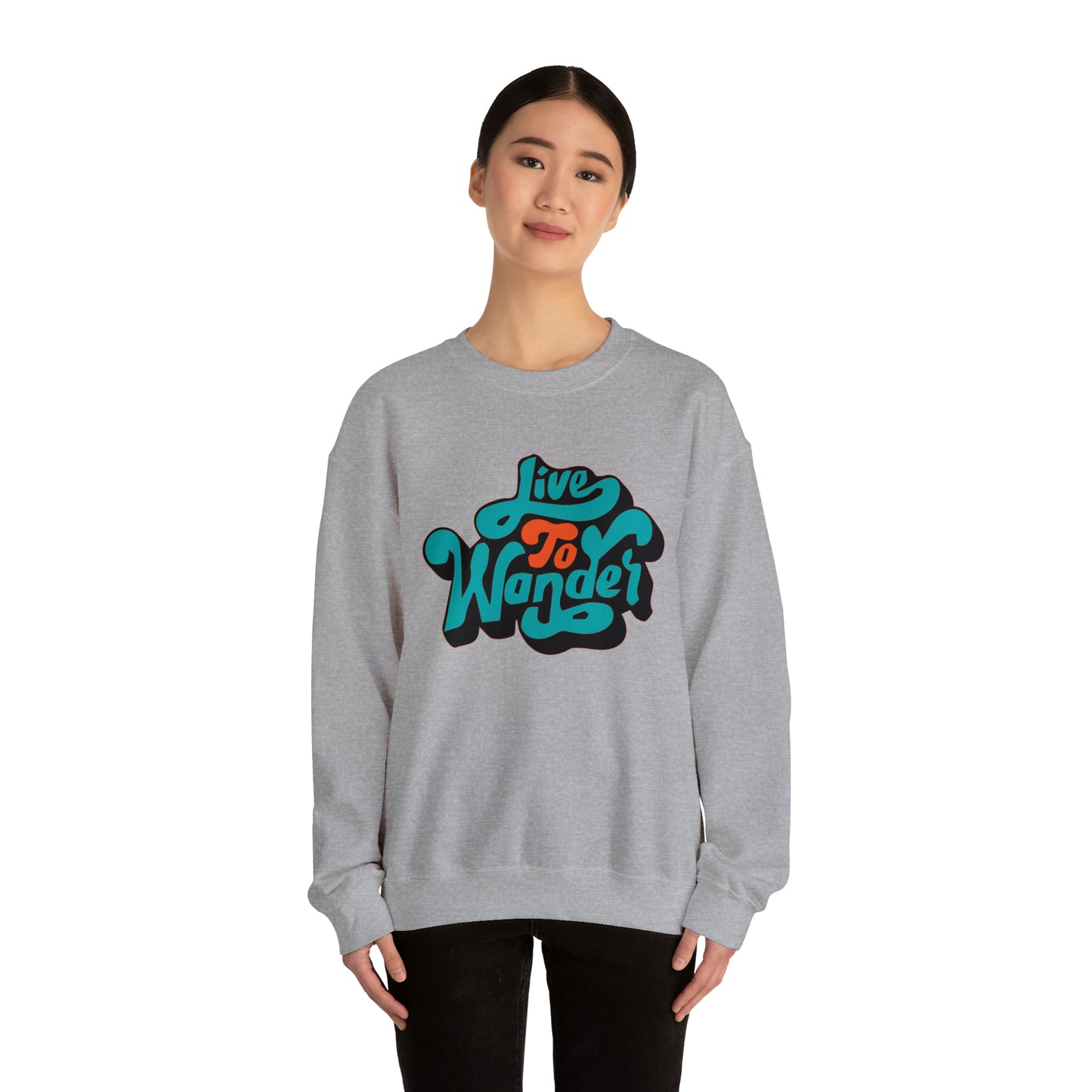 Live to wonder vintage Crewneck Sweatshirt