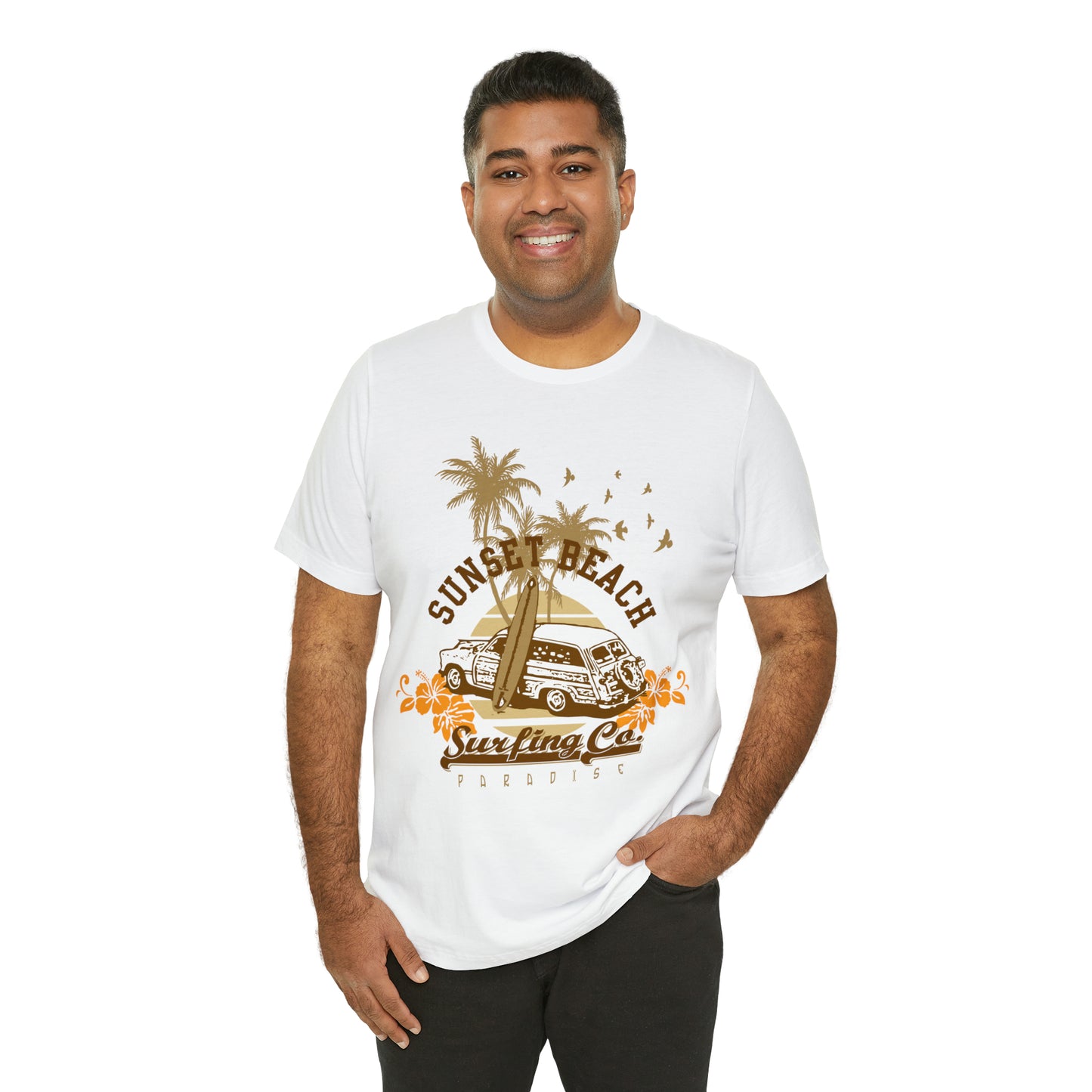 Sunset Beach Surfing Paradise T-Shirt