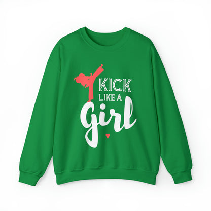 Kick Like A Girl Crewneck Sweatshirt