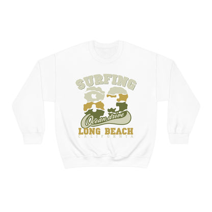 Long Beach Surfing Crewneck Sweatshirt