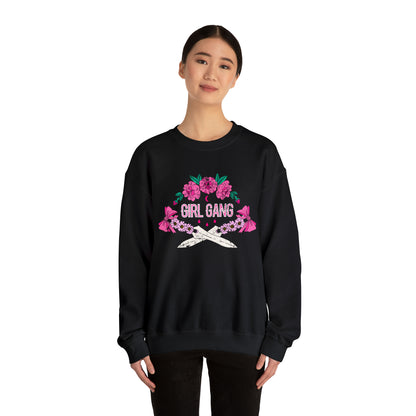 Girl Gang Beauty and Dangerous Crewneck Sweatshirt