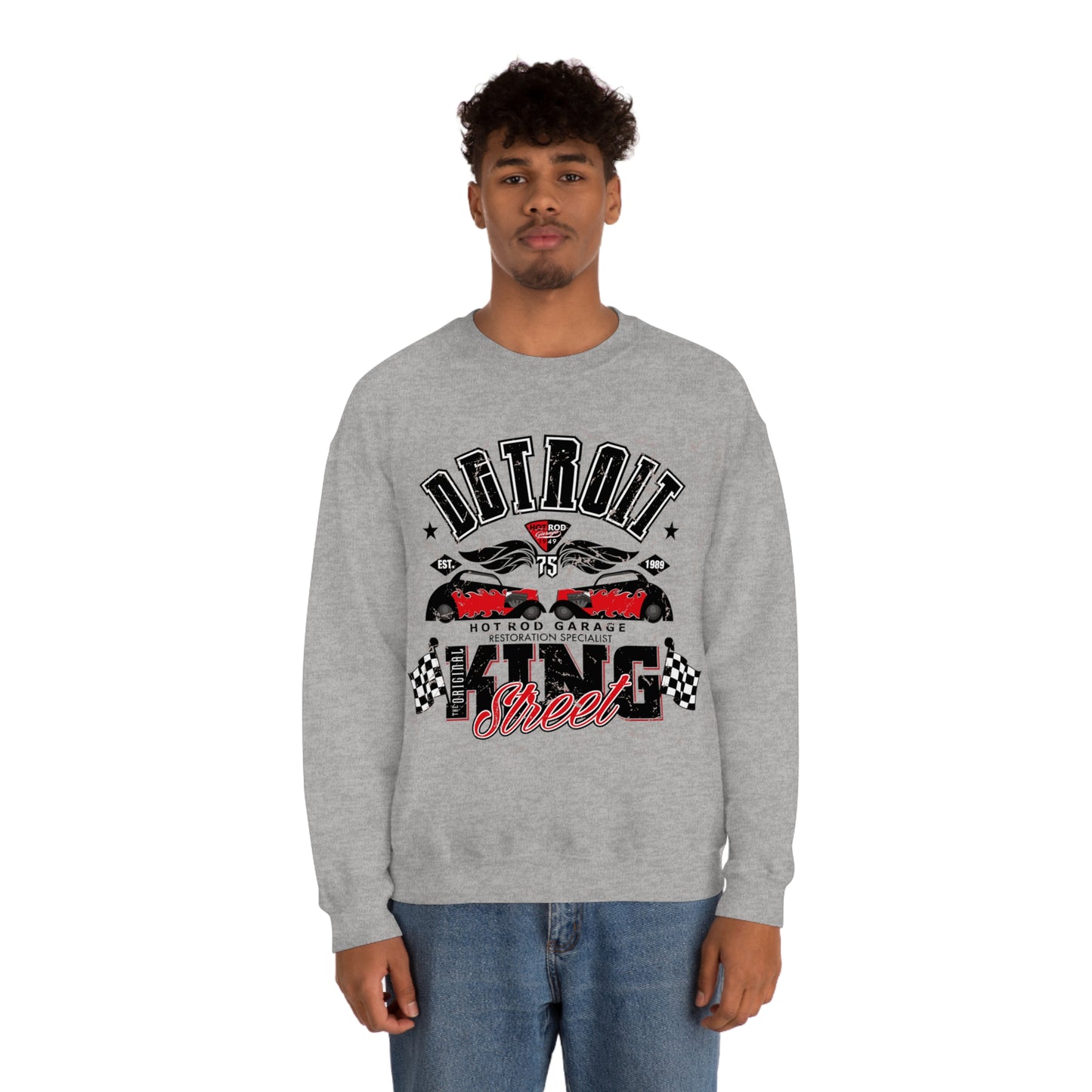 Detroit Street King Crewneck Sweatshirt