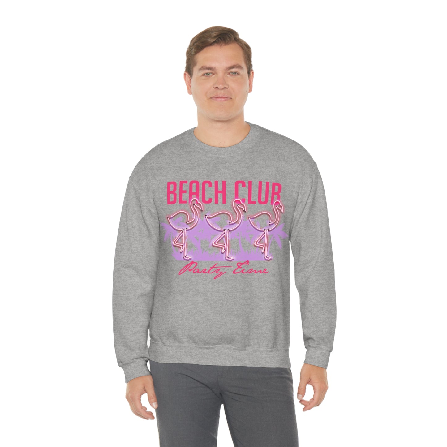 Beach Club Party Time Crewneck Sweatshirt