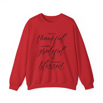 Thankful-Grateful-blessed Crewneck Sweatshirt