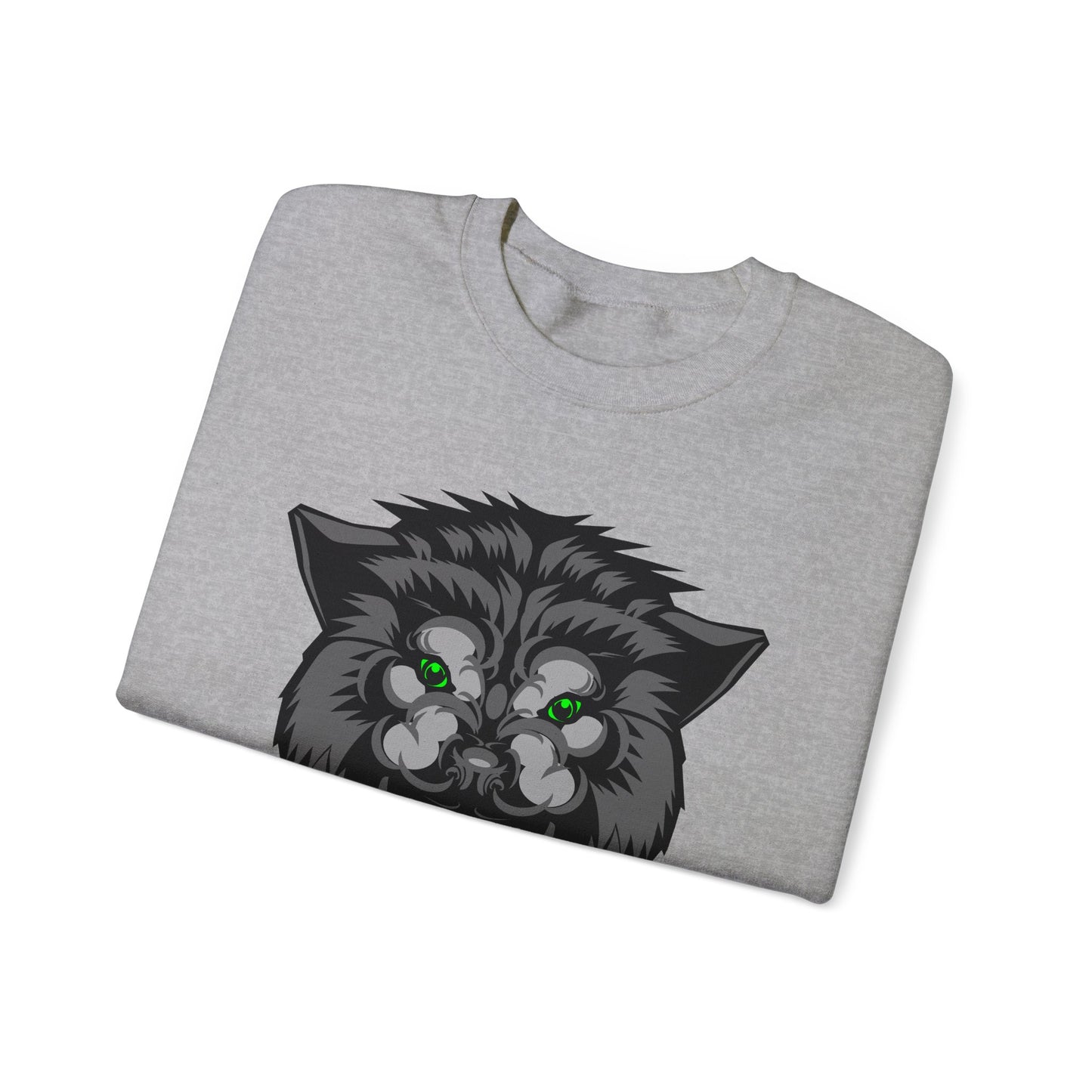 Green eyes wolf Crewneck Sweatshirt