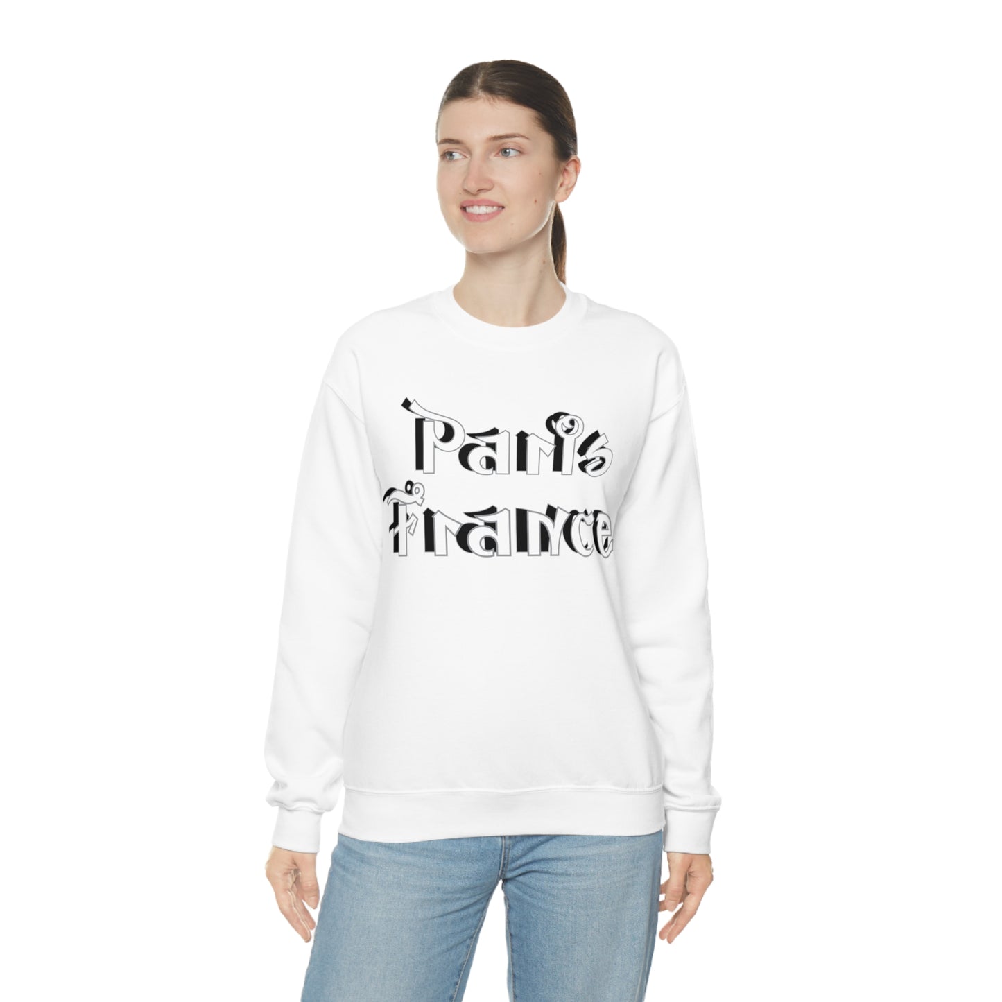 Paris France Graffiti Crewneck Sweatshirt