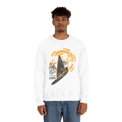 Surfs Up This Summer! Crewneck Sweatshirt