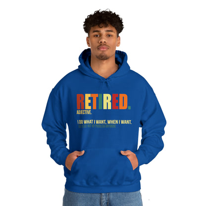 Retired Funny Hoodie