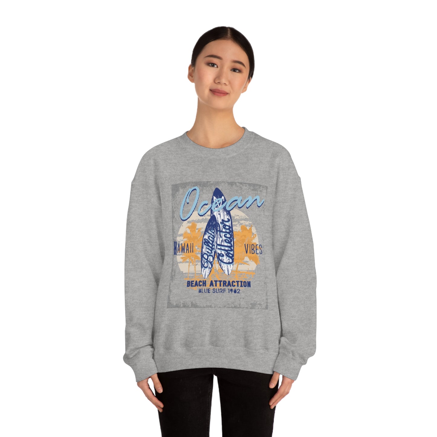 Ocean Hawaii Vibes Crewneck Sweatshirt