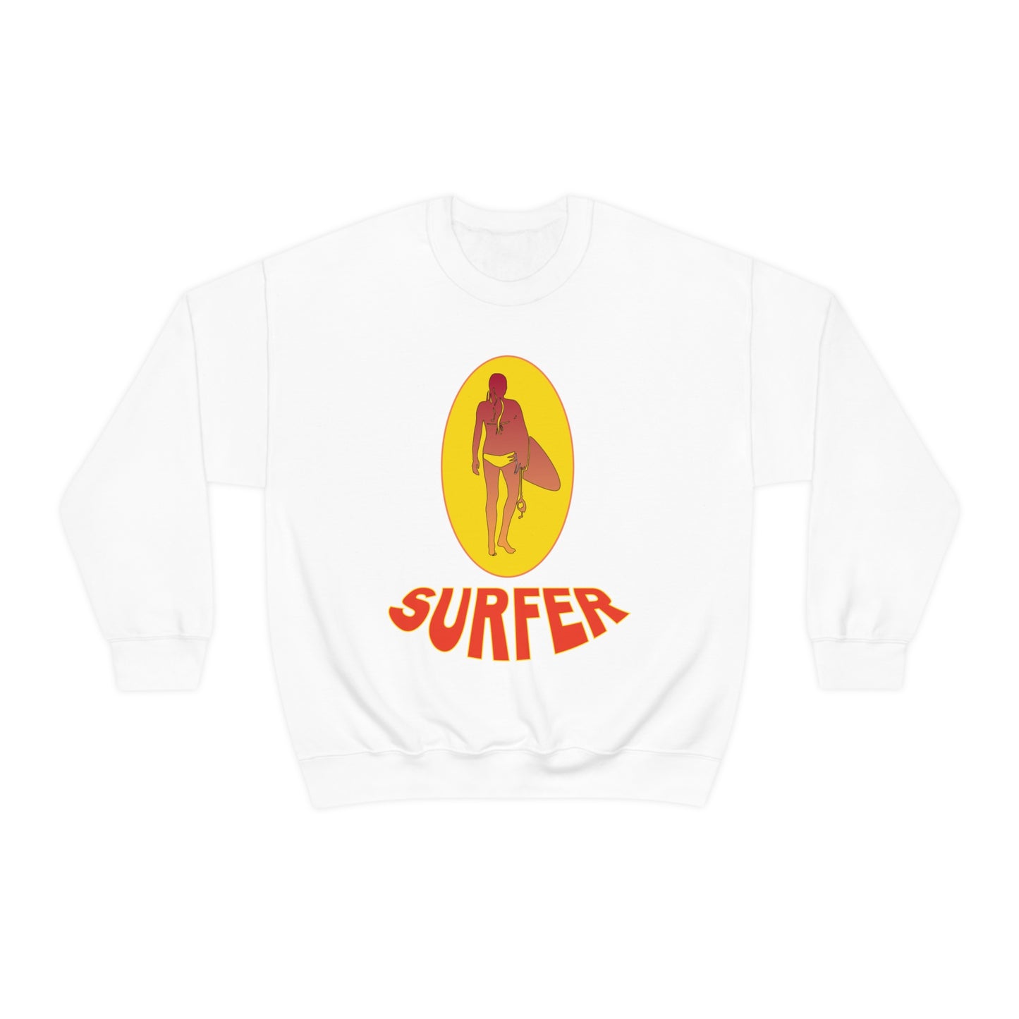 Lady Surfer Crewneck Sweatshirt