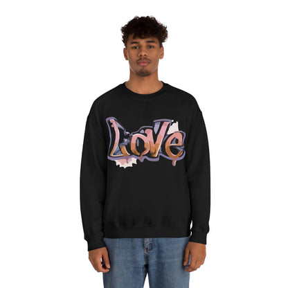 Cool love graffiti Crewneck Sweatshirt