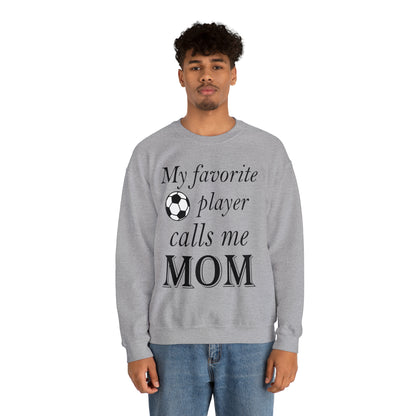 Mom Favorite Soccer player Crewneck Sweatshirt