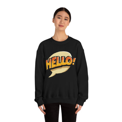 Hello! colorful Crewneck Sweatshirt