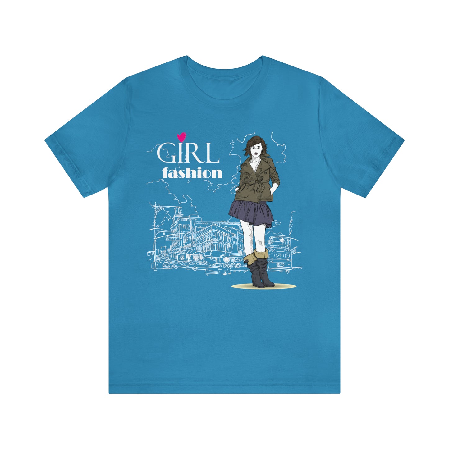 Girl with fashion T-Shirt