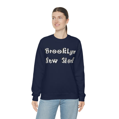 Brooklyn New York Graffitti Crewneck Sweatshirt