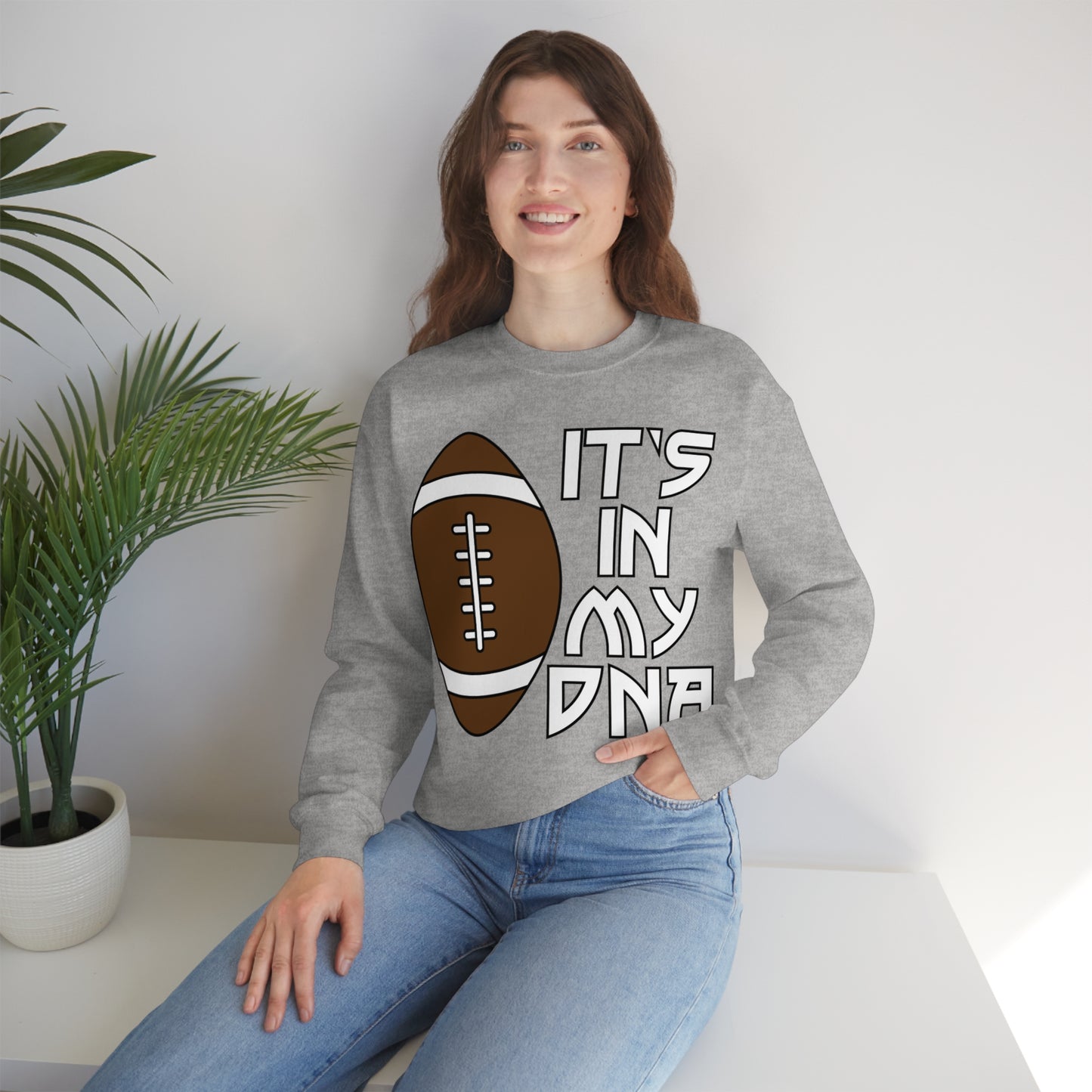 Football is in my DNA Crewneck Sweatshirt