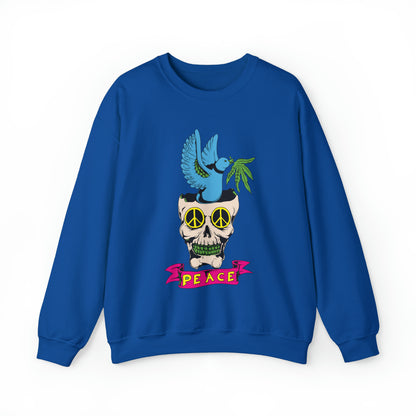 Peace Hippie Bird Crewneck Sweatshirt