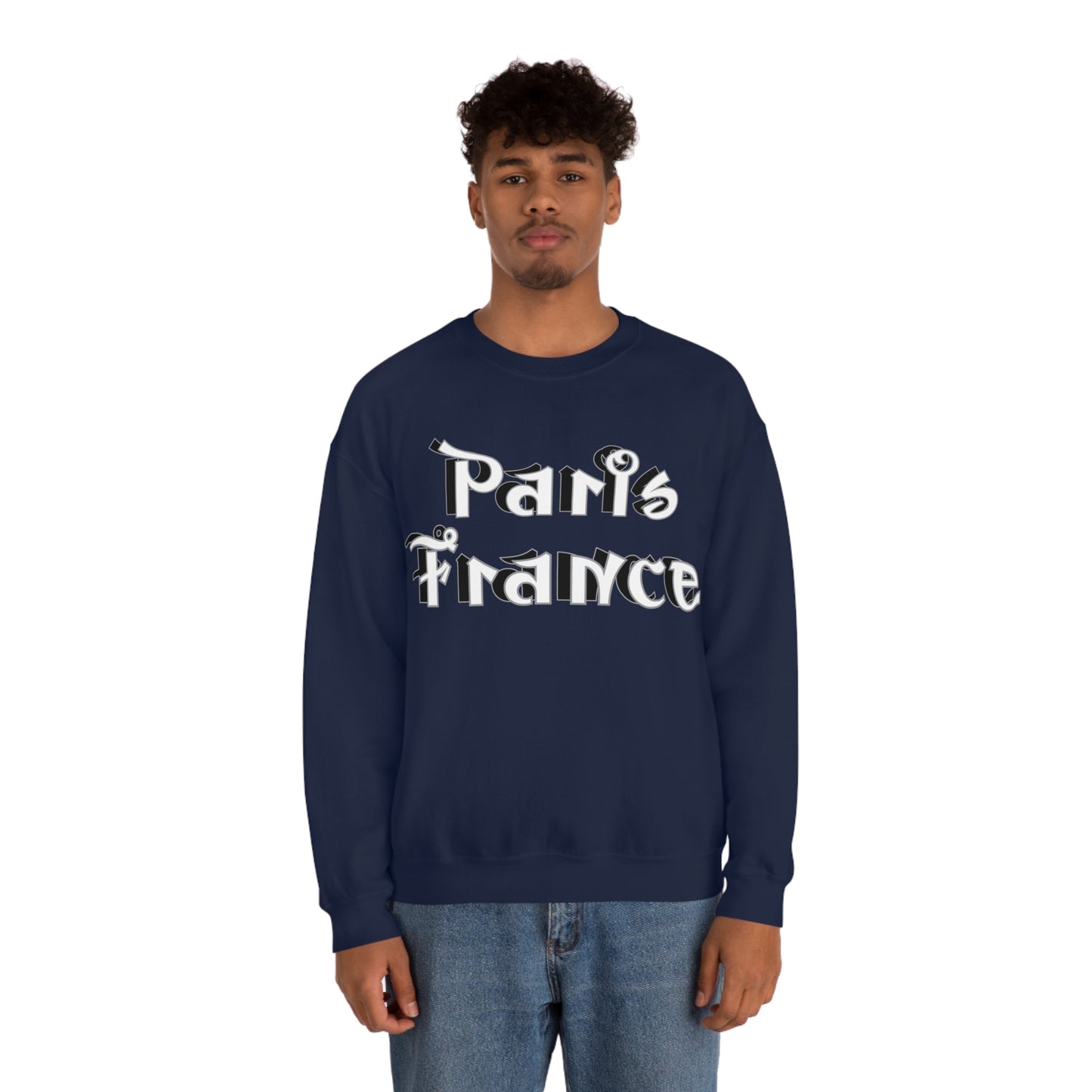 Paris France Graffiti Crewneck Sweatshirt