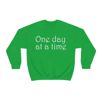 One-Day-at-a-time Crewneck Sweatshirt