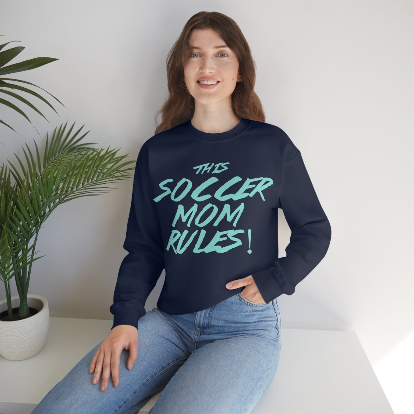 Soccer mom rules Crewneck Sweatshirt