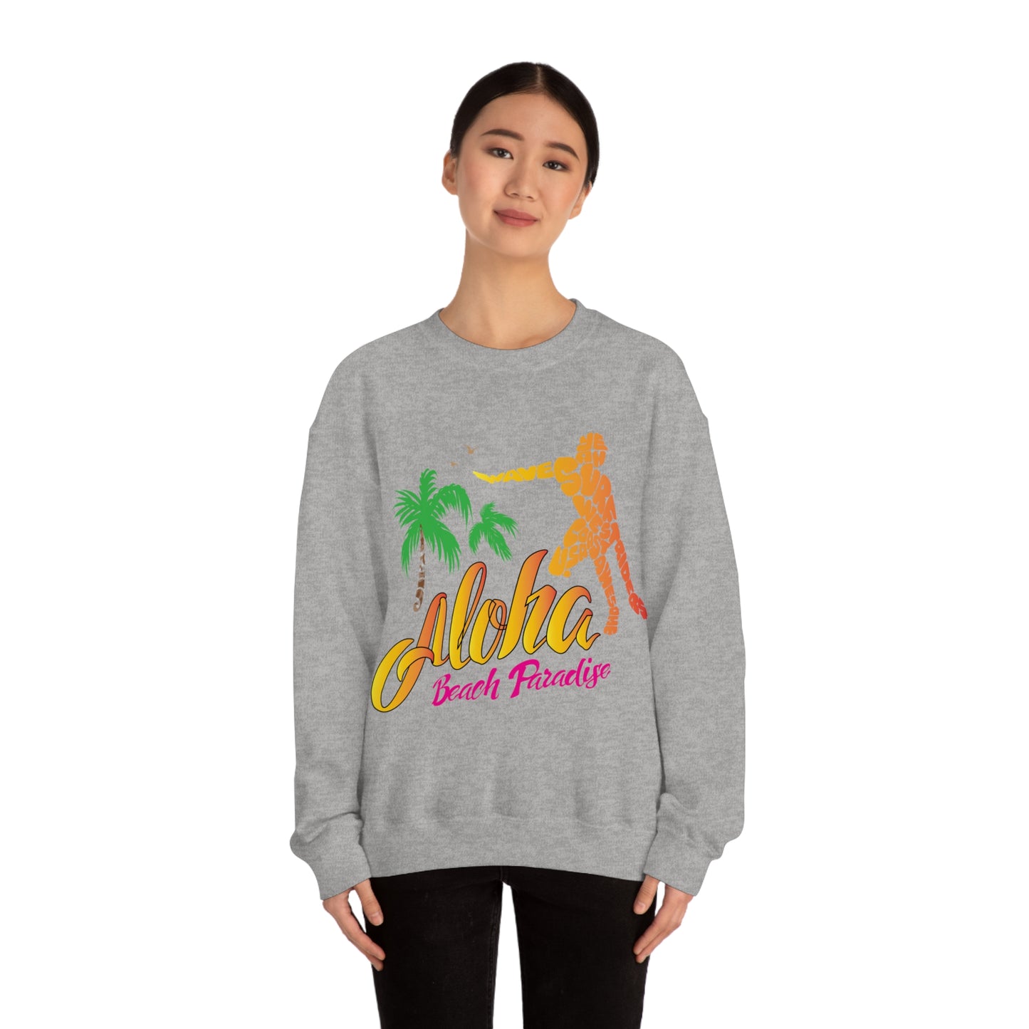 Aloha Beach Paradise Crewneck Sweatshirt