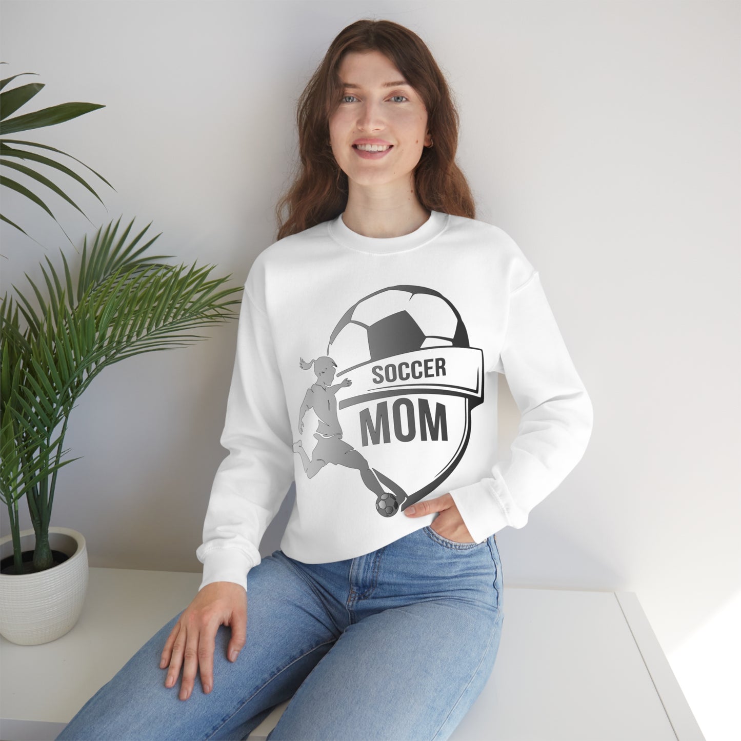 Mom soccer Crewneck Sweatshirt