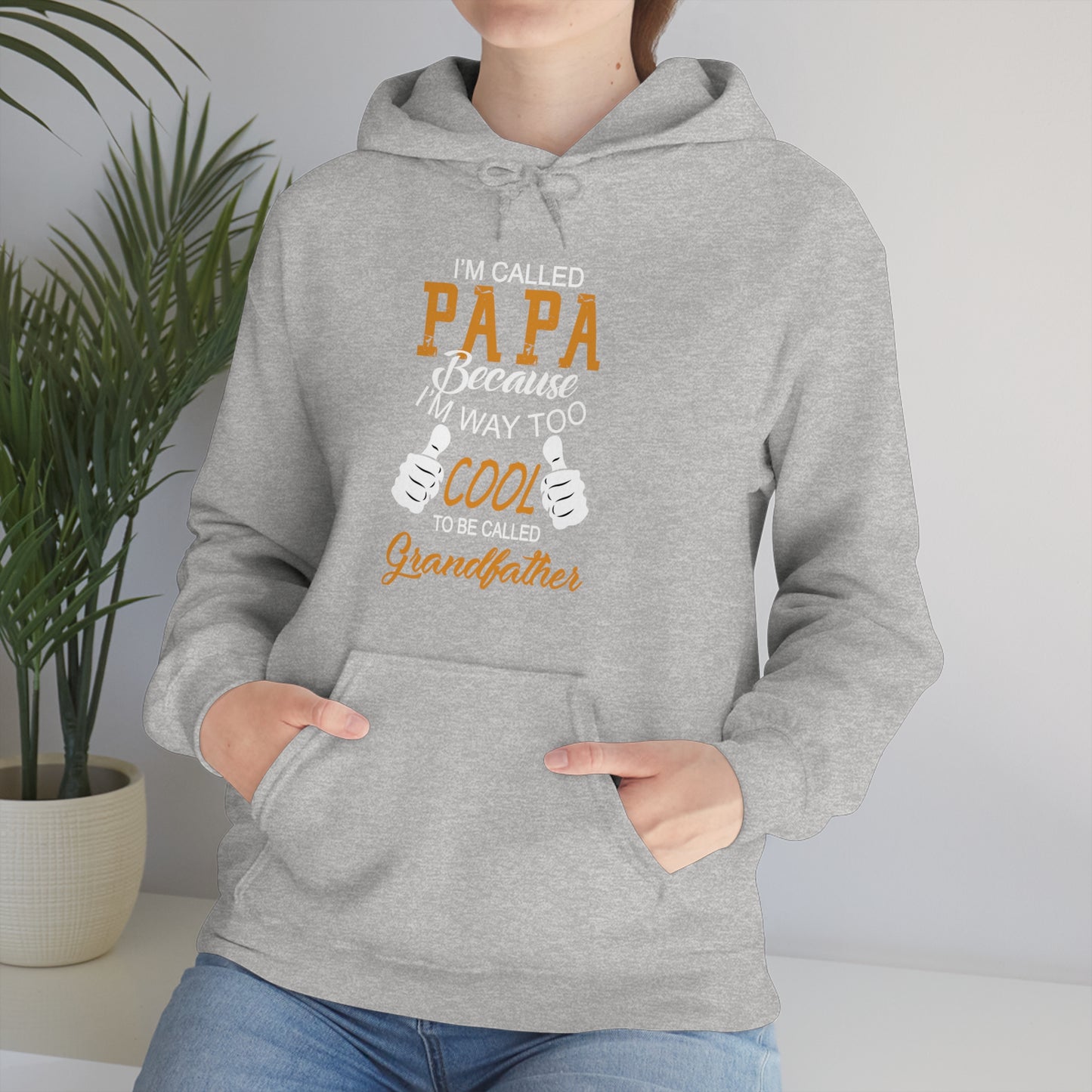 Papa Way 2 Cool to Be Called Grandfather Hoodie