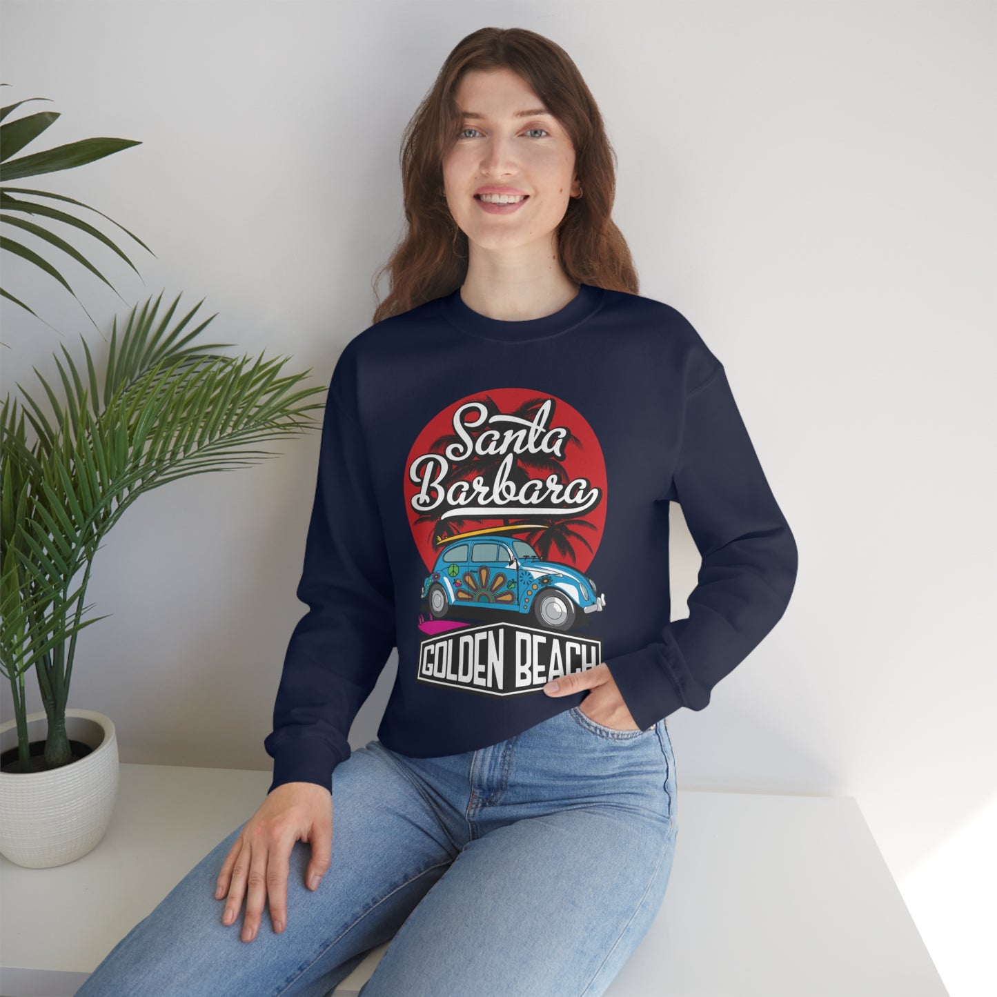 Golden Beach Buggy Crewneck Sweatshirt