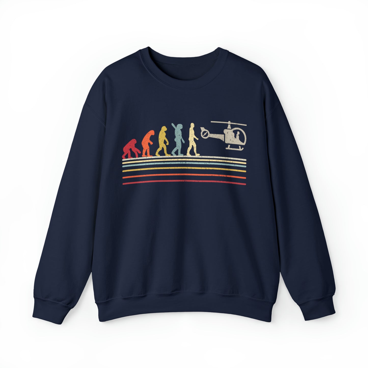 Evolution Helicopter Crewneck Sweatshirt