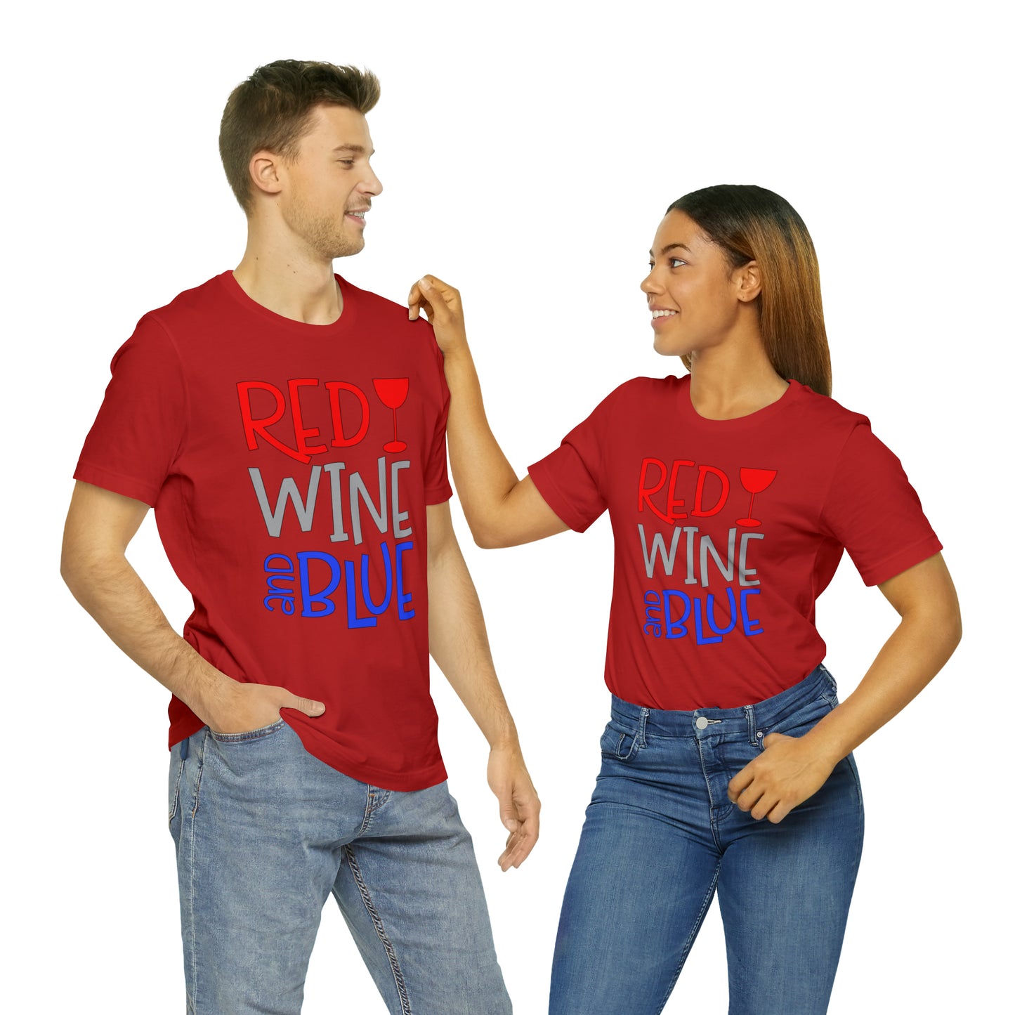 Red Wine Blue T-Shirt