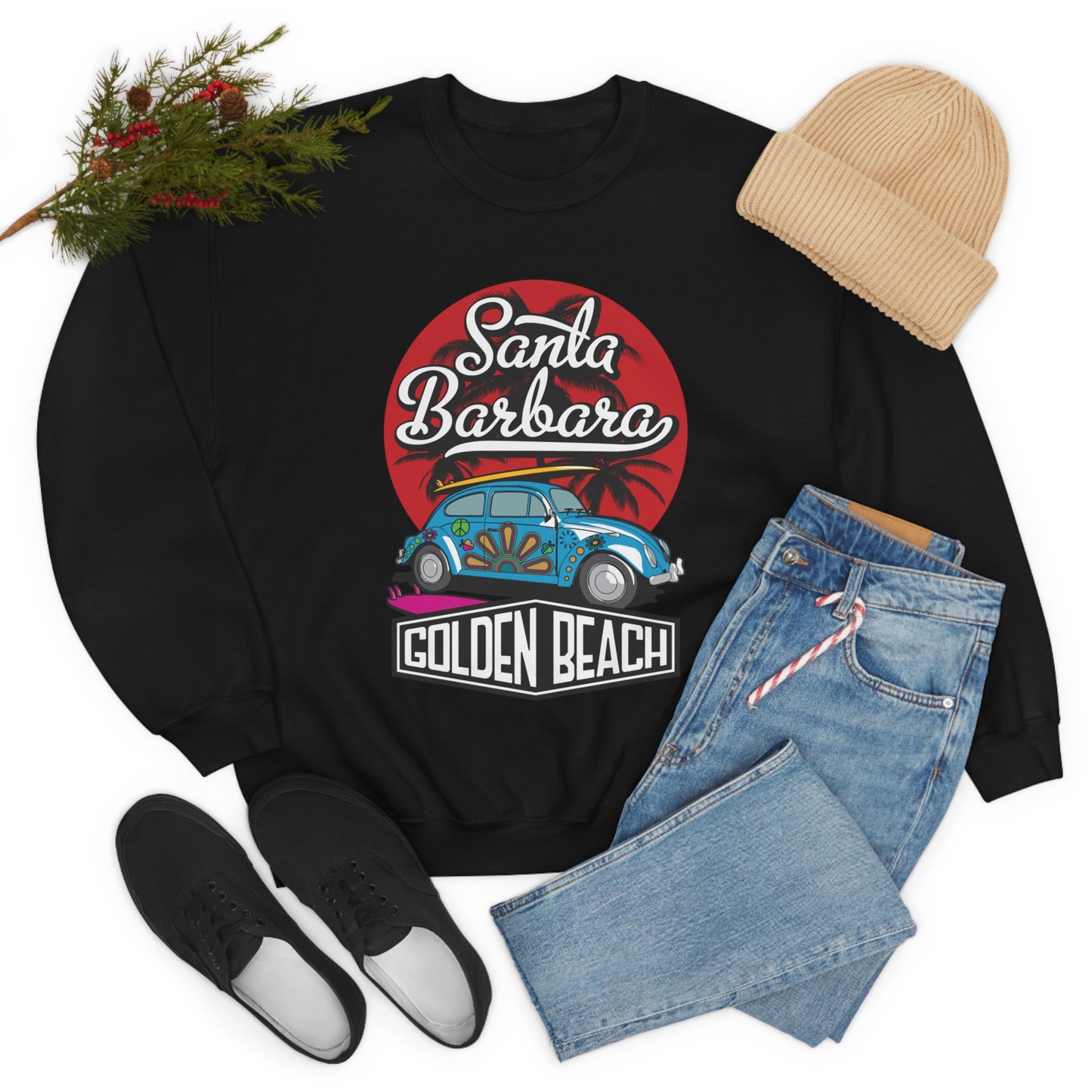 Golden Beach Buggy Crewneck Sweatshirt