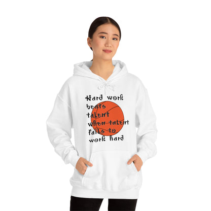 Hard work beats talent _ Basketball Hoodie