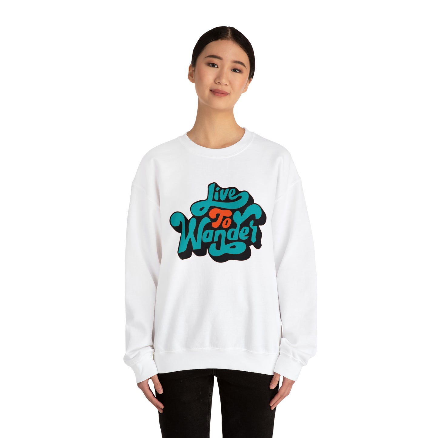 Live to wonder vintage Crewneck Sweatshirt