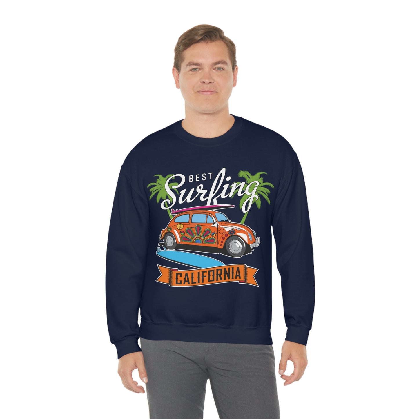 Best Surfing California Buggy Crewneck Sweatshirt