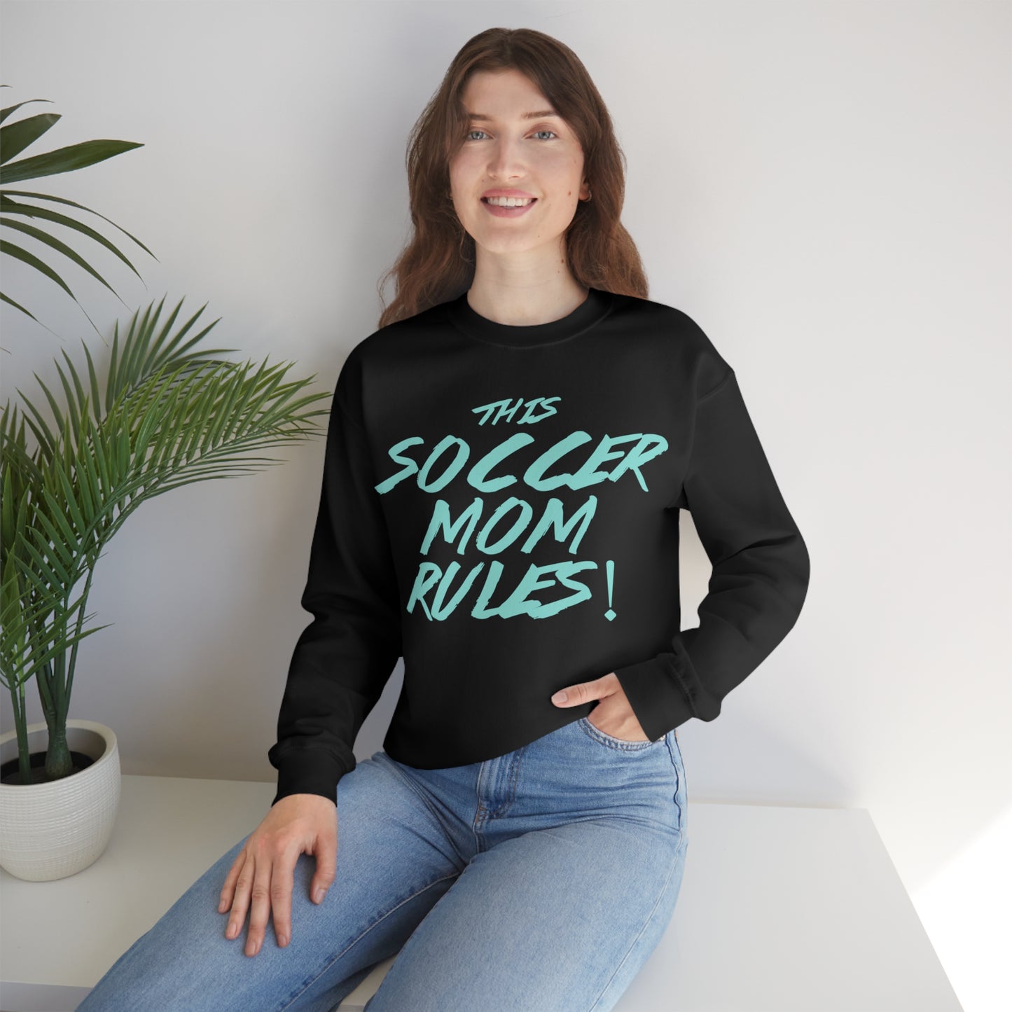 Soccer mom rules Crewneck Sweatshirt