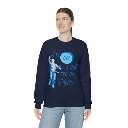 Got a ticket to the moon Crewneck Sweatshirt