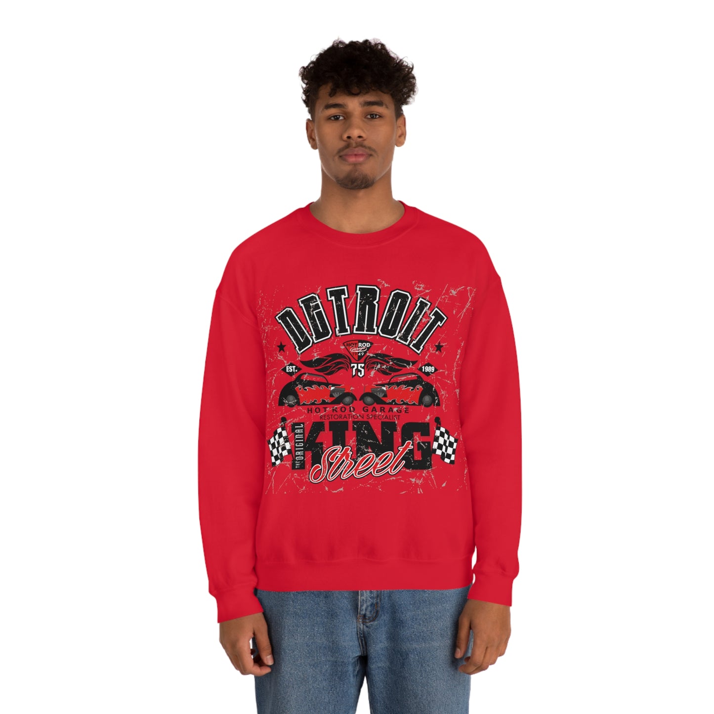 Detroit Street King Crewneck Sweatshirt