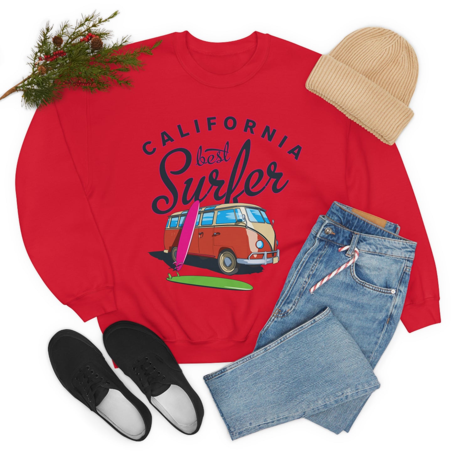 Surfers Bus Crewneck Sweatshirt