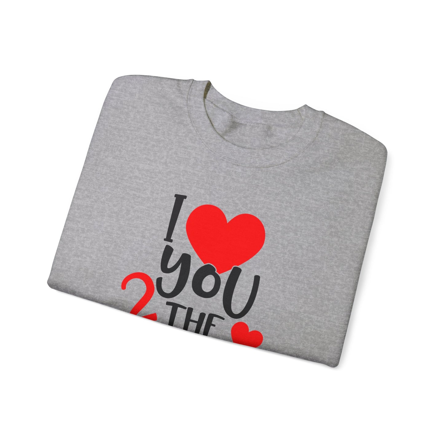 Love you 2 the moon and back Crewneck Sweatshirt