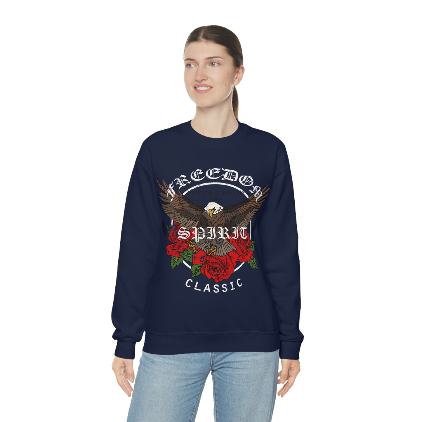 Freedom Spirit Eagle Crewneck Sweatshirt