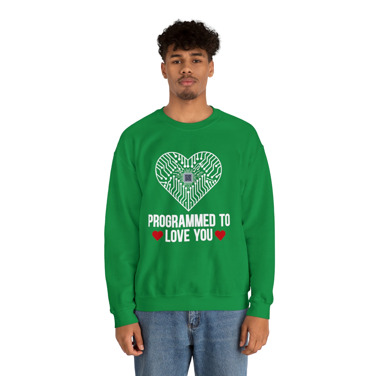 Programmed to love you Crewneck Sweatshirt