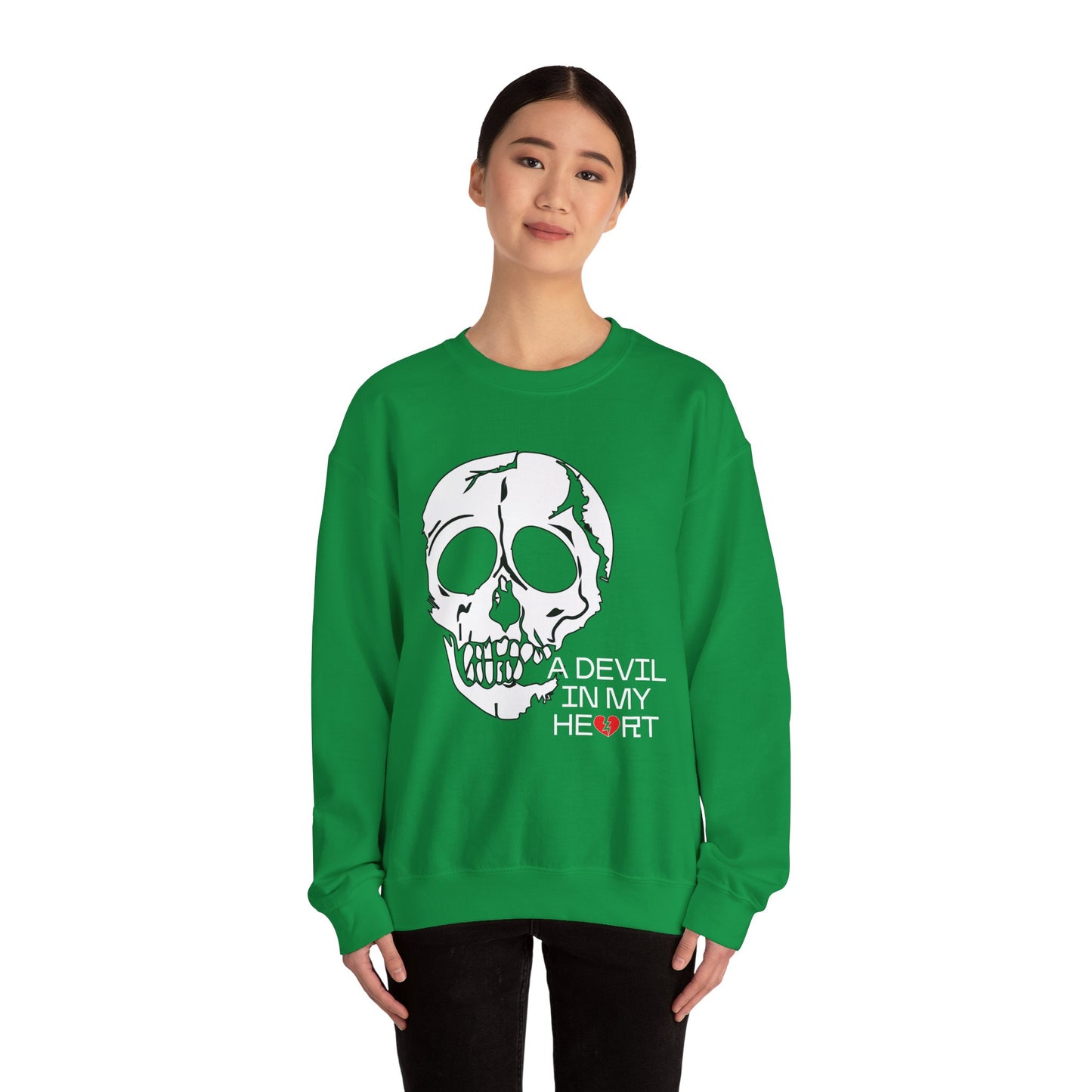 A devil in my heart Crewneck Sweatshirt