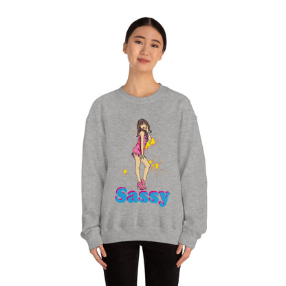 Sassy_girl Crewneck Sweatshirt