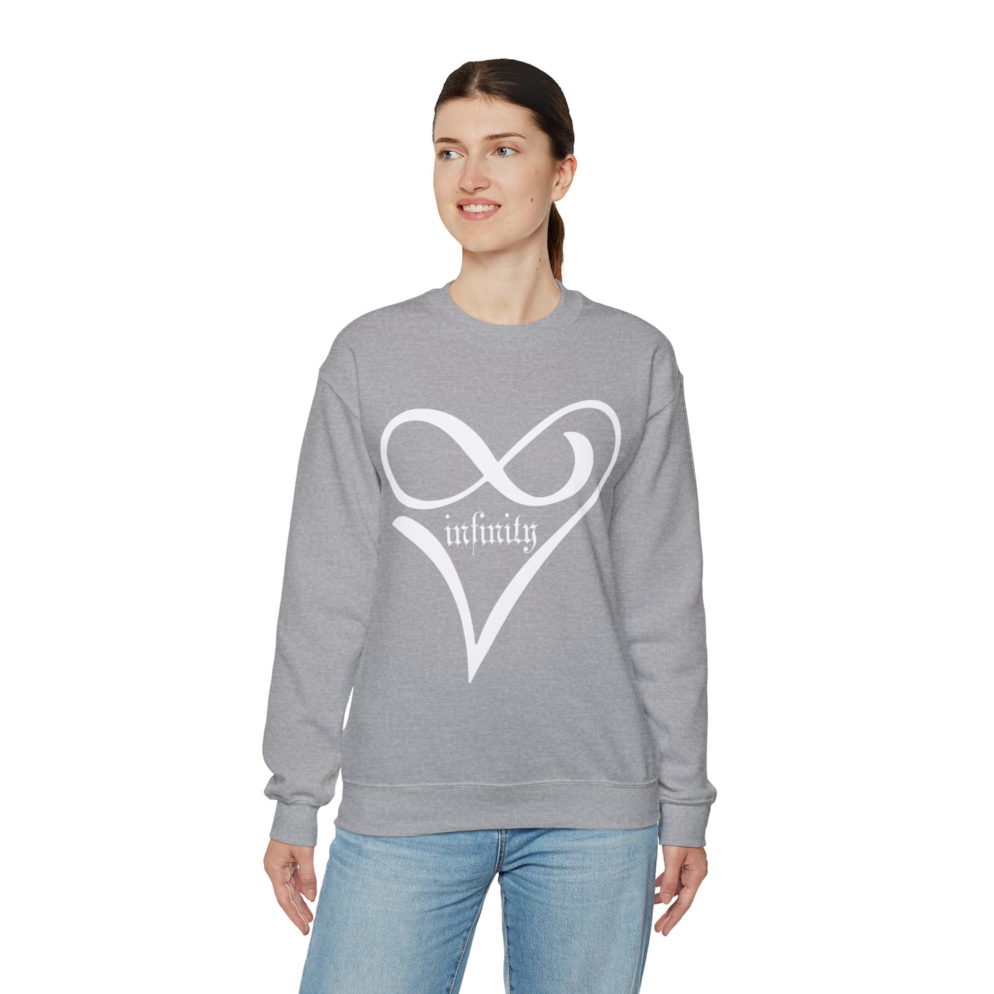 Infinity Love Heart symbol Crewneck Sweatshirt